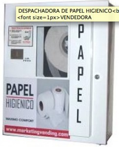 Máquina Expendedora de Papel Higiénico